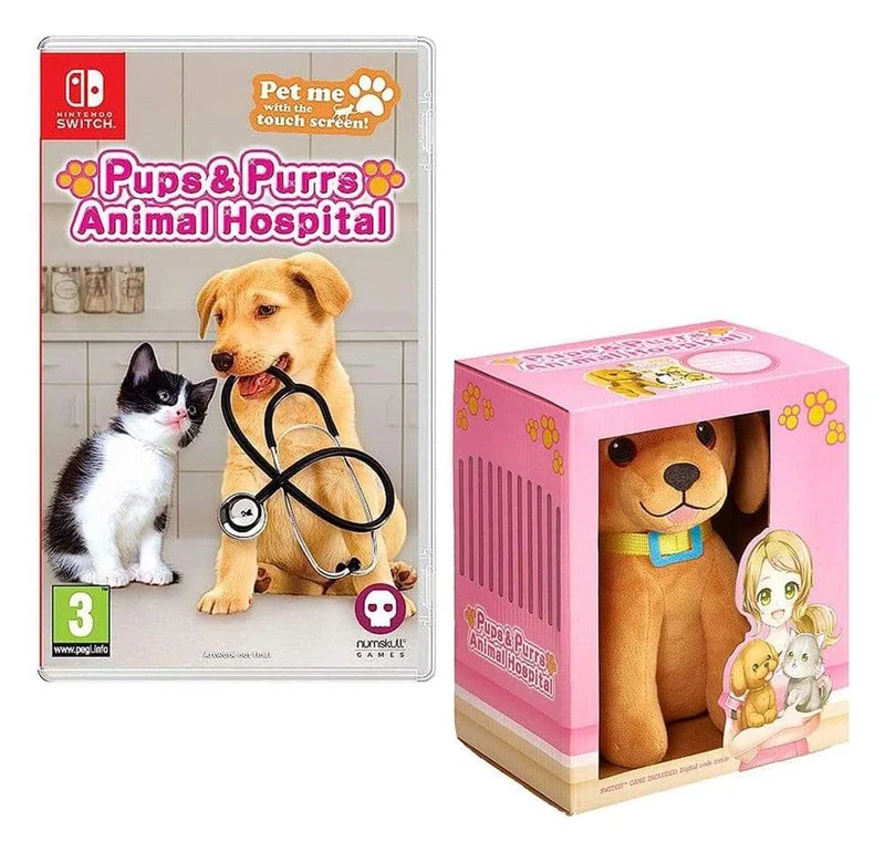 Pups & Purrs Animal Hospital videospel med hundgosedjur