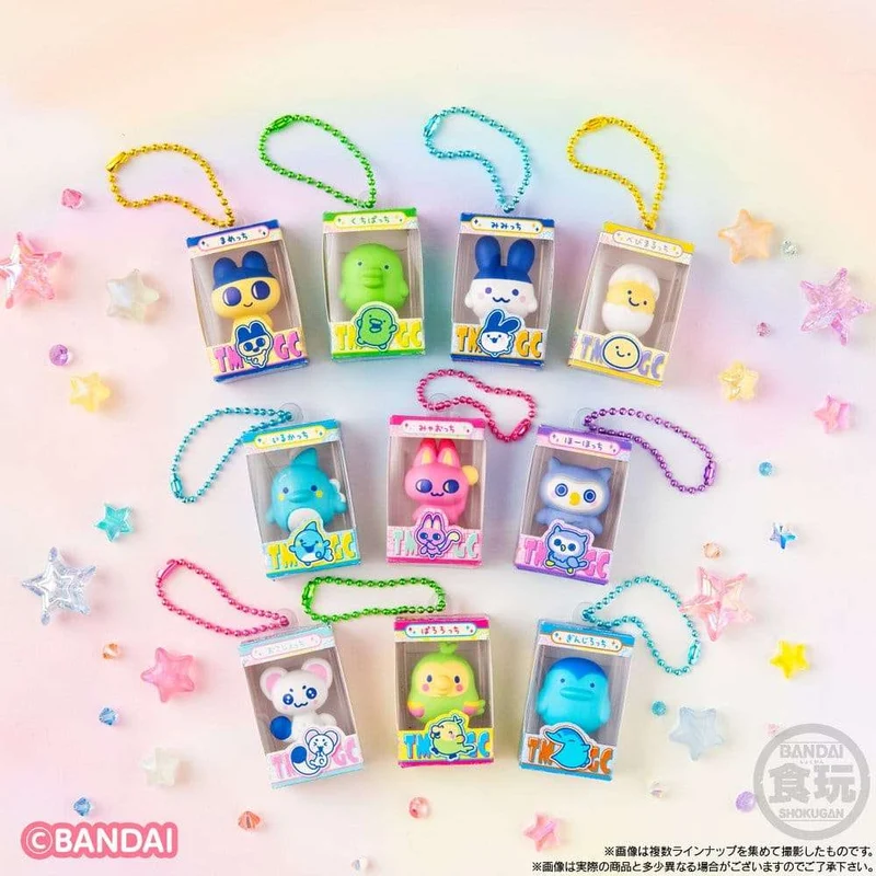 Tamagotchi Shokugan Box Mini-nyckelring Wave 5 Blind Box 4 cm Display (12)