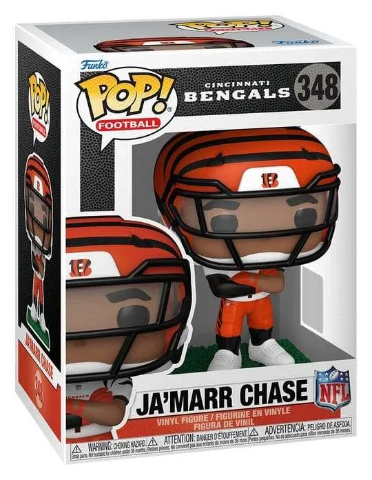 NFL POP! Figur: Bengals - Ja'Marr Chase (transparent visir) 9 cm