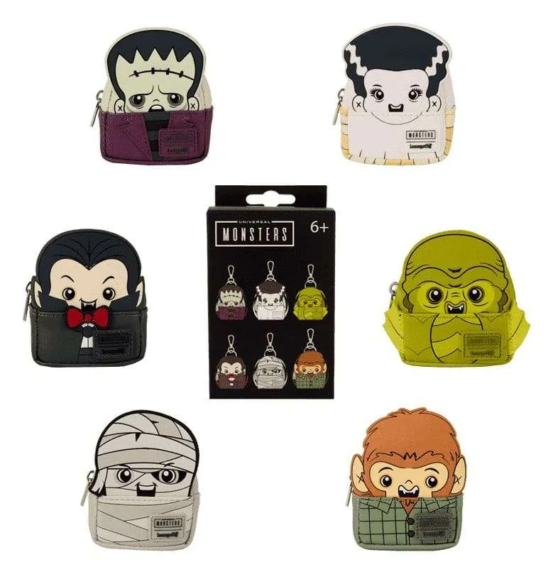 Universal Monsters by Loungefly Nyckelrings Mini Ryggsäck Blind Box Sortiment (15)