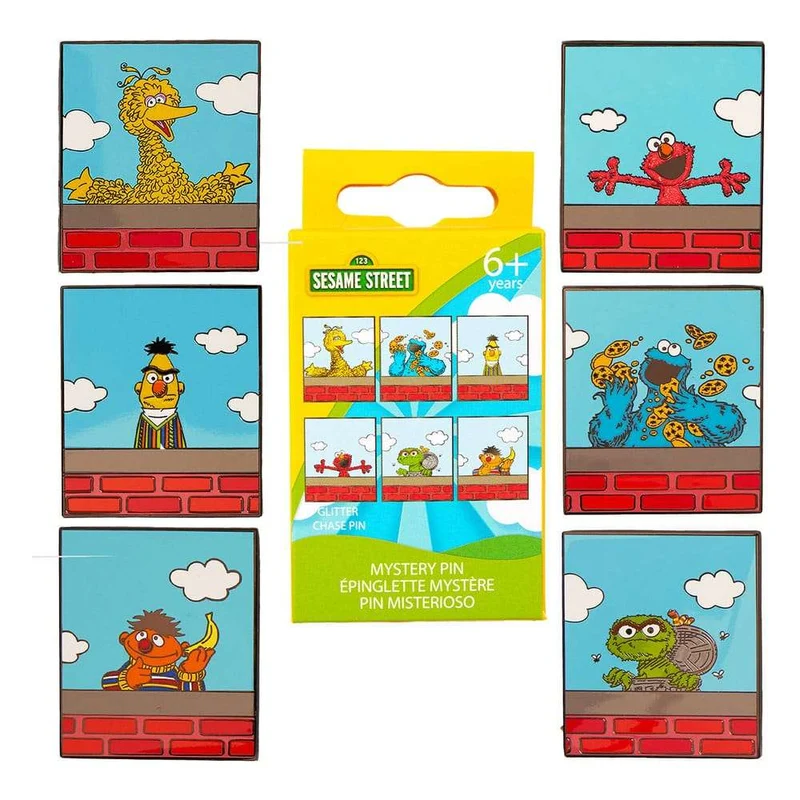 Sesame Street by Loungefly emaljnålar Blind Box Assortment (12)