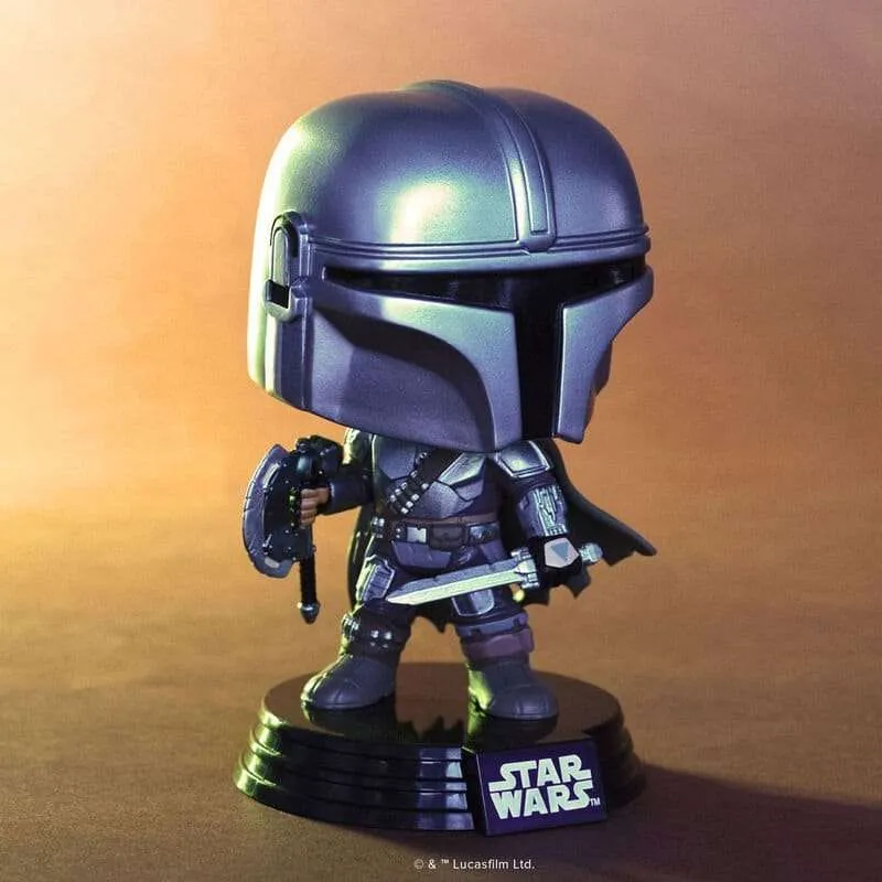 Star Wars: The Mandalorian and Grogu POP! figur The Mandalorian (Dual Wield) 9 cm