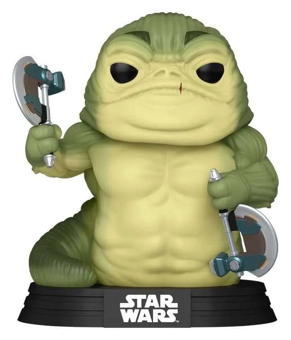 Star Wars: The Mandalorian and Grogu POP!-figur Rotta the Hutt (Glow) 9 cm