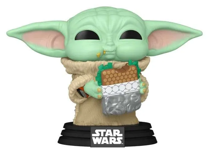 Star Wars: The Mandalorian and Grogu POP! figur Grogu with Sandwich 9 cm