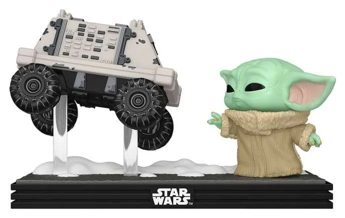 Star Wars: The Mandalorian and Grogu POP! Moment Figur Grogu with Polar Mouse Droid 9 cm