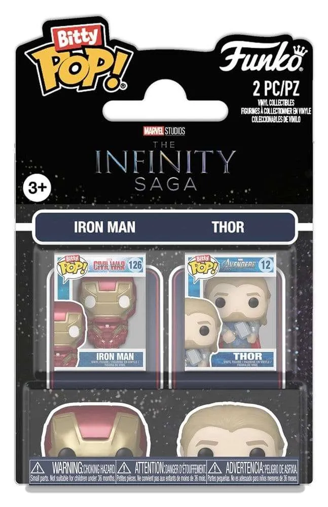 Marvel IS Bitty POP! Figurer 2-Pack IM & Thor 2 cm