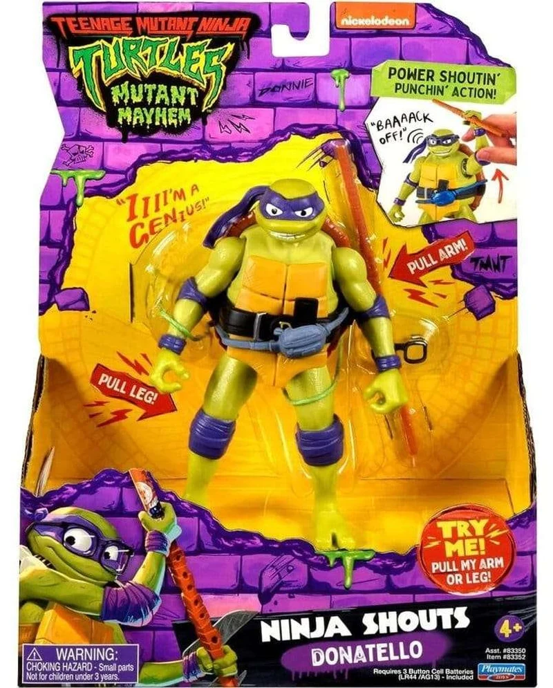 Teenage Mutant Ninja Turtles: Mutant Mayhem Ninja Shouts actionfigur Donatello