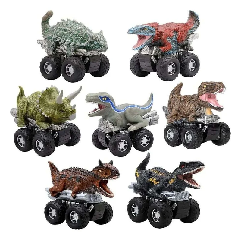 Jurassic World Zoom Riders fordonsset med dinosauriefigur sortiment (24)