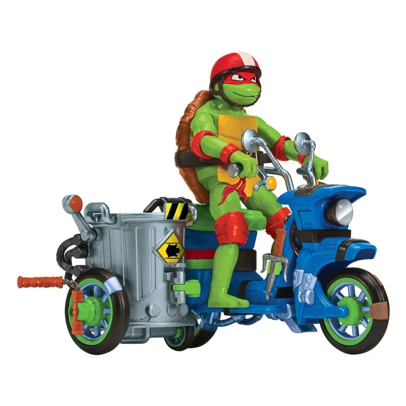 Teenage Mutant Ninja Turtles: Mutant Mayhem Action Figur Raphael & Scooter med Sidovagn 11 cm