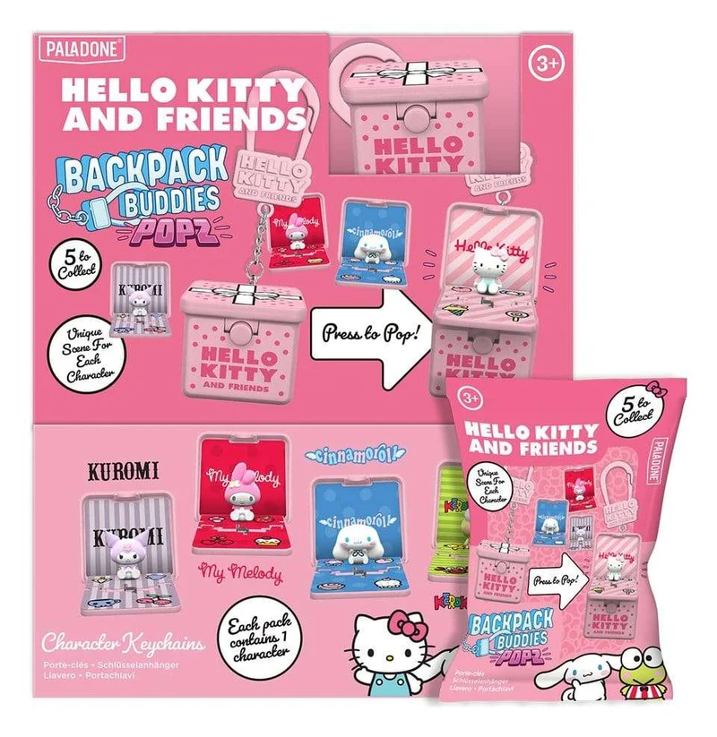 Sanrio Friends Popz Ryggsäck Buddies Blind Box-sortiment Hello Kitty (24)