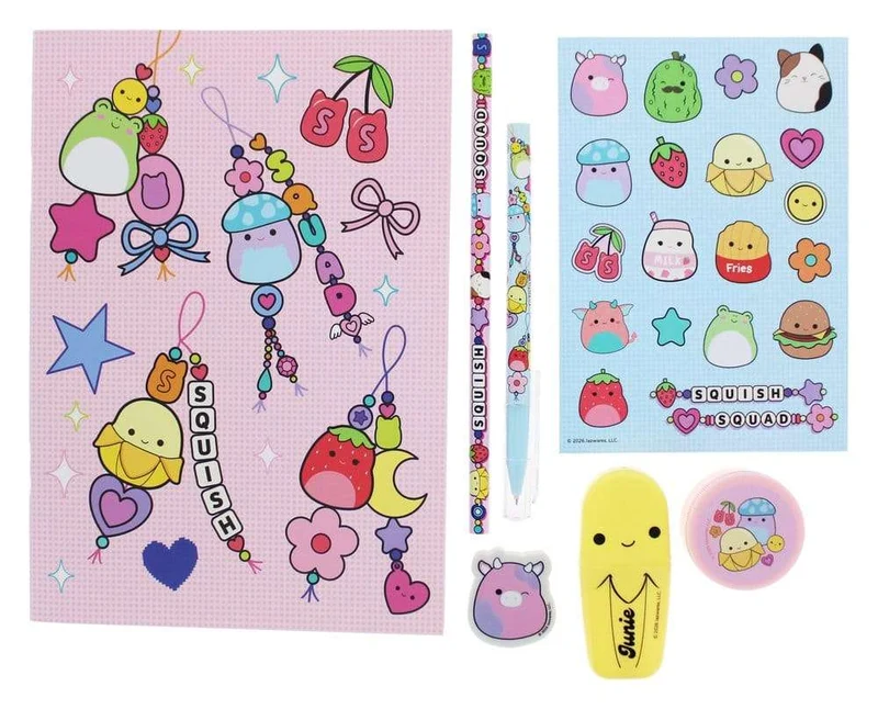 Squishmallows skrivset Squish Squad 7 delar
