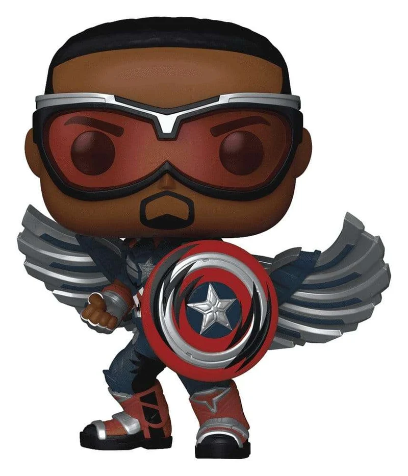 Marvel POP! Comics figur Captain America (Sam Wilson) (Comic Deco) Exclusive 9 cm