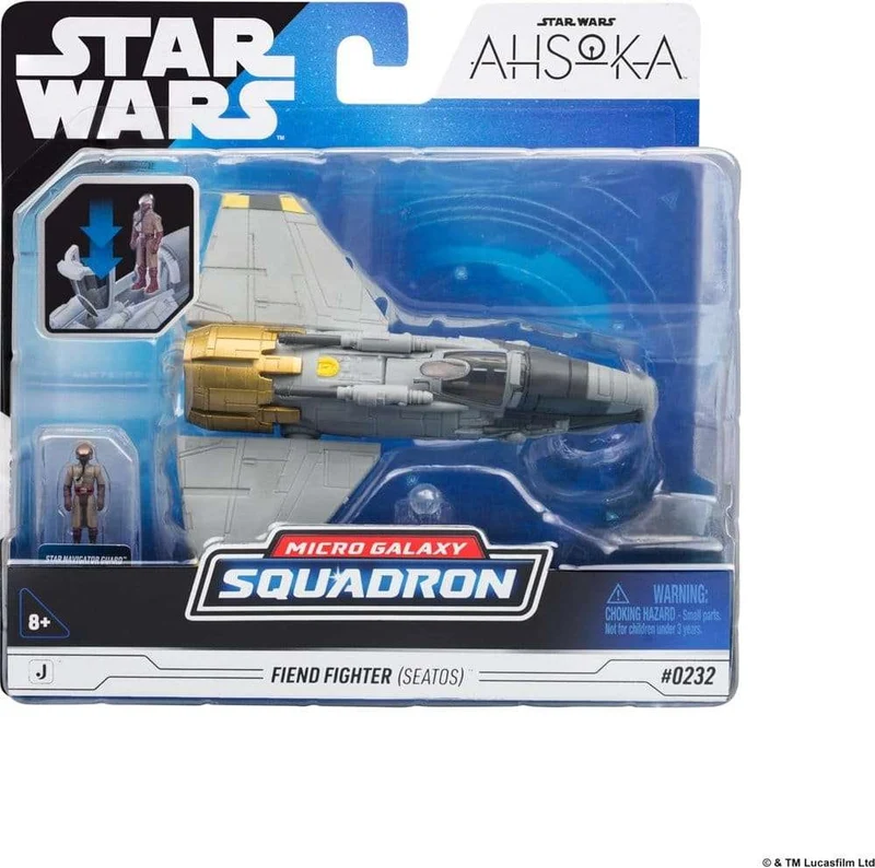 Star Wars Medium Vehicle Fiend Fighter med Star Navigator 13 cm