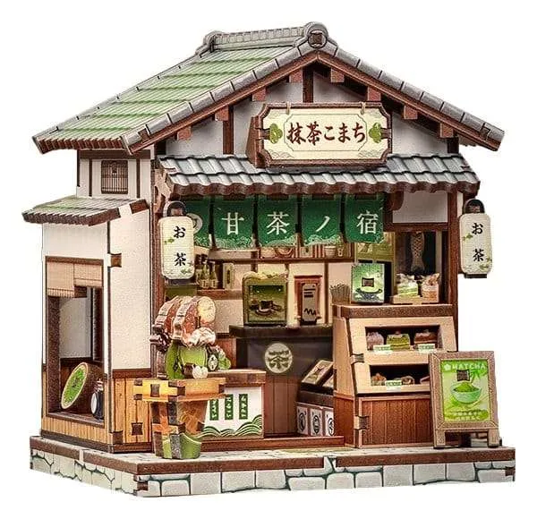 Miniatyrhus byggsats Kyoto Matcha Cottage 11 x 9 cm
