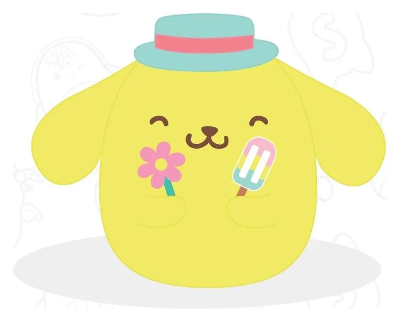 Sanrio Squishmallow gosedjur Hello Kitty and Friends Seize the Moment Pompompurin Popsicle 20 cm