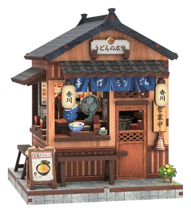 Miniatyrhus byggsats Kagawa Udon House 11 x 9 cm