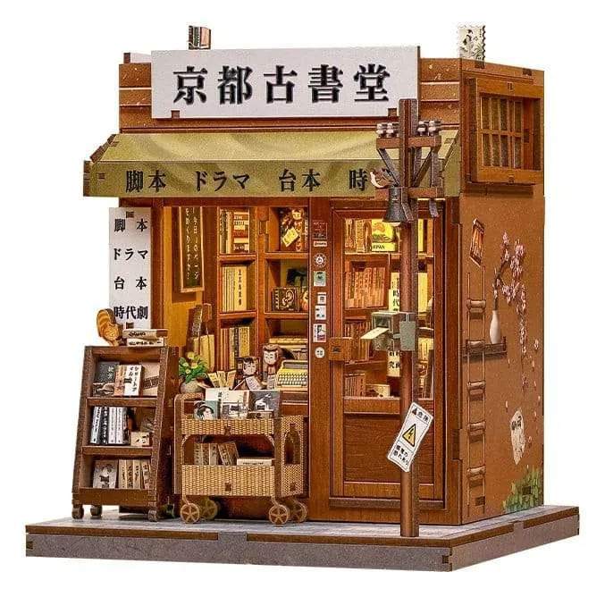 Miniatyrhus byggsats Antique Bookery of Kyoto 18 x 15 cm