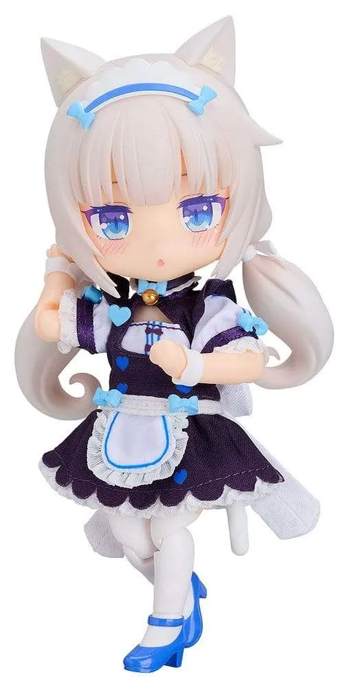 Nekopara Sekai Connect Nendoroid Doll actionfigur Vanilla i uniform 14 cm