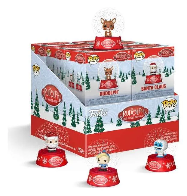 Rudolph the Red-Nosed Reindeer Mystery Minis Snow Globes 12-pack 5 cm Blind Box Display
