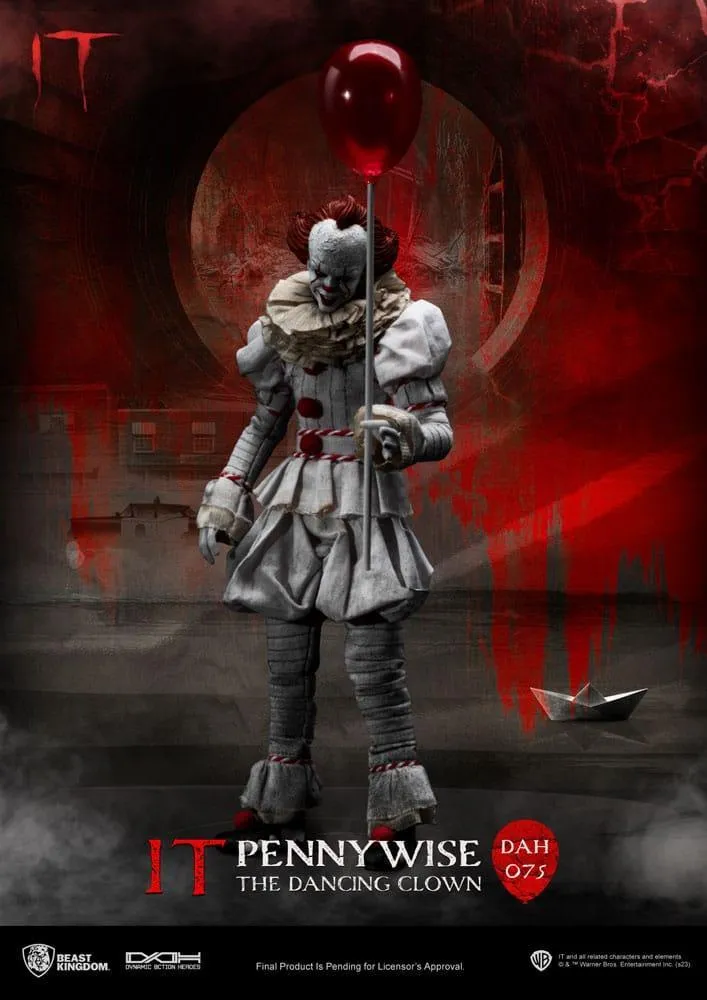 Stephen Kings It Dynamic 8ction Heroes Action Figur 1/9 Pennywise 21 cm