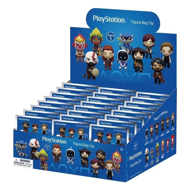 Playstation 3D Foam Bag Clips Series 1 Display