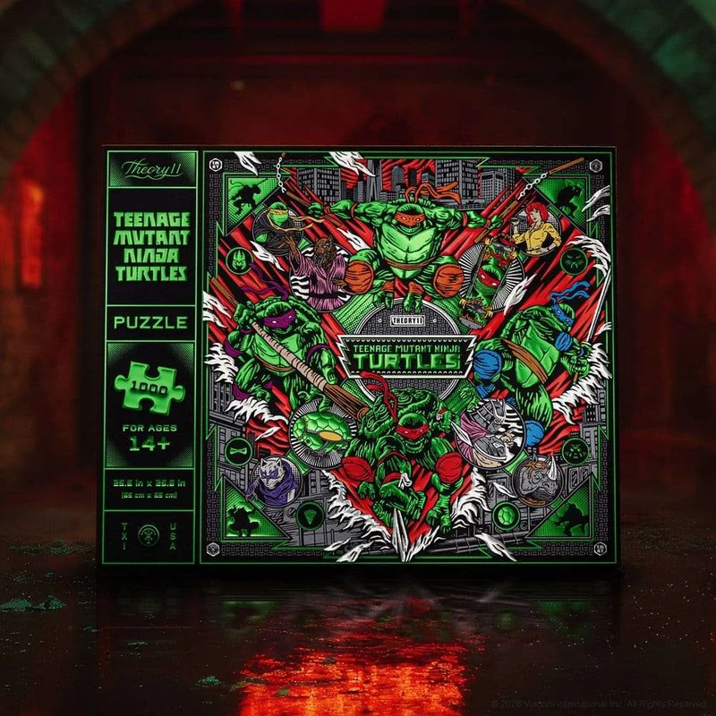 Teenage Mutant Ninja Turtles tredimensionellt pussel med 1000 bitar