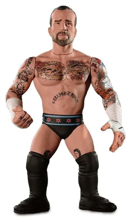 Zombie Sailors Toys actionfigur CM Punk med heels och ansikten, 11 cm