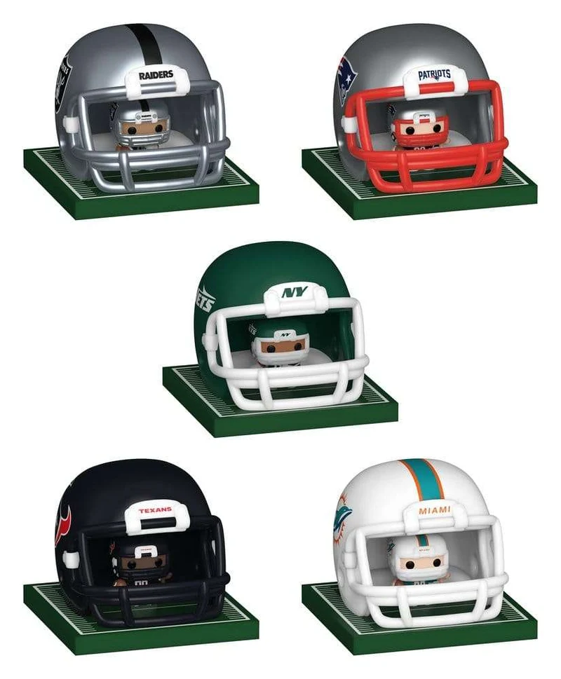 NFL Bitty POP! Hjälmar Figurer AFC Serie 1 Sortiment (12)
