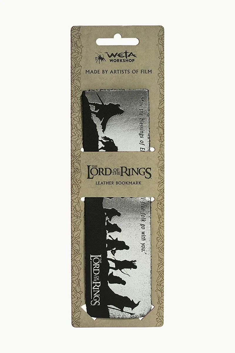 Lord of the Rings Leather Bookmark - Fellowship Silhouette