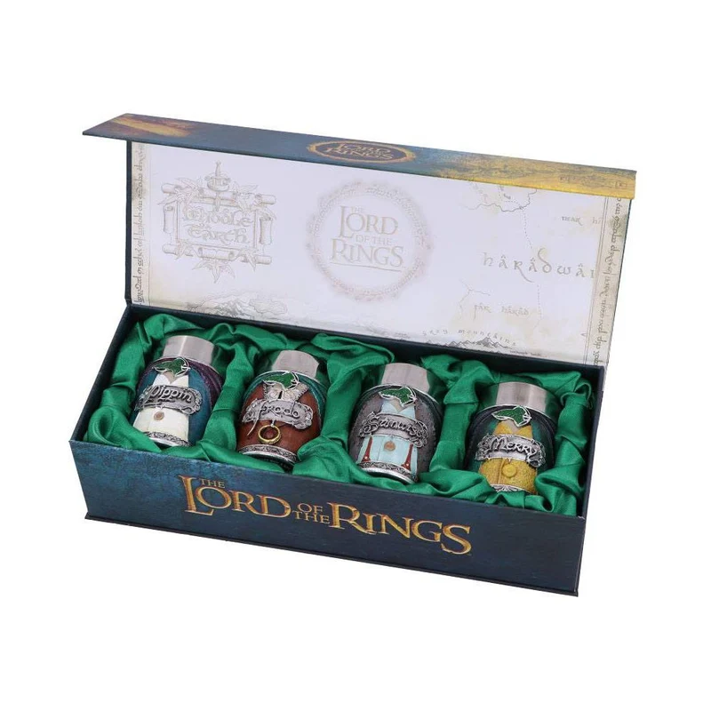 Lord of the Rings Shotglass 4-Pack - Hobbits
