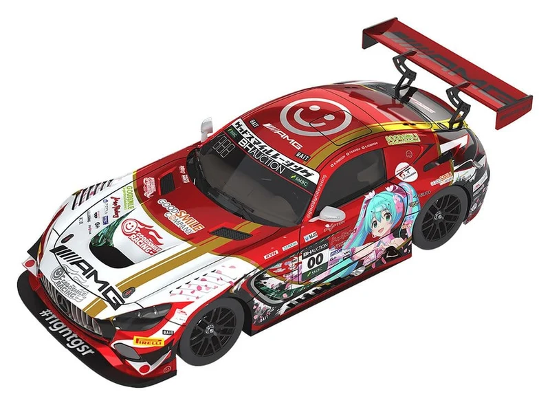 Hatsune Miku GT Project Fordonsmodell 1/64 Mercedes-AMG Team Good Smile 2019 Suzuka 10-timmarsversion, 7 cm