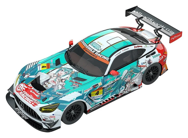 Hatsune Miku GT Project Fordonsmodell 1/64 AMG Säsongsöppning 2023, 7 cm