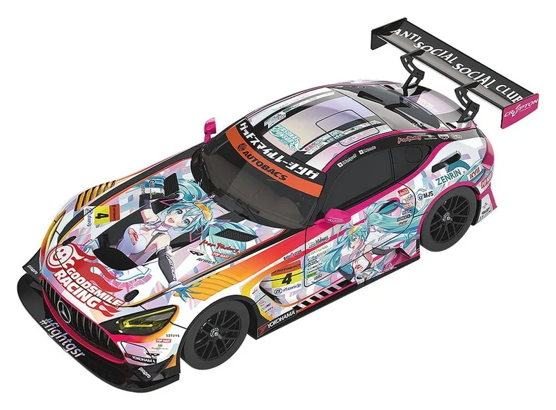 Hatsune Miku GT-projekt Fordon 1/64 Hatsune Miku AMG 2021 SUPER GT Runda 5 Version 7 cm