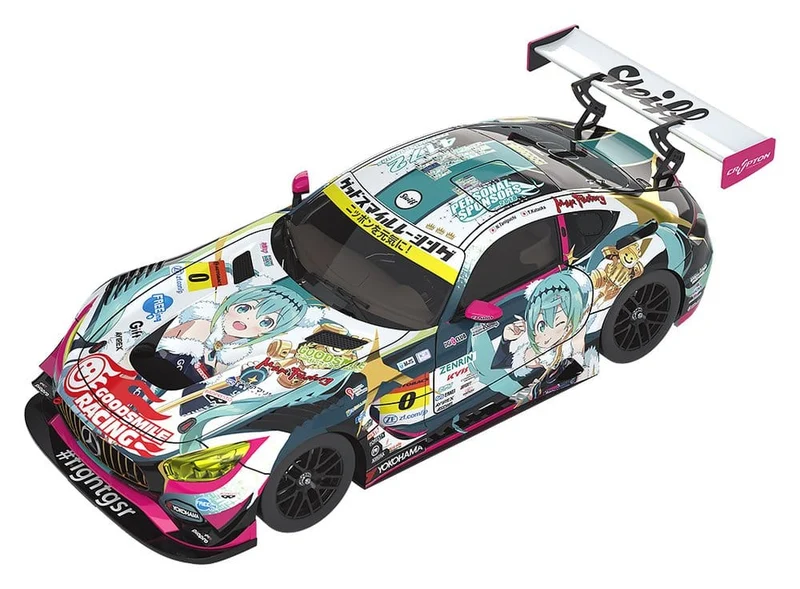 Hatsune Miku GT Project Fordon 1/64 Good Smile Hatsune Miku AMG 2018 SUPER GT-version 7 cm