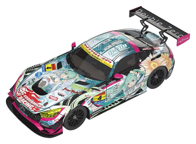 Hatsune Miku GT-projekt Fordon 1/64 Good Smile Hatsune Miku AMG 2017 Super GT-version, 7 cm