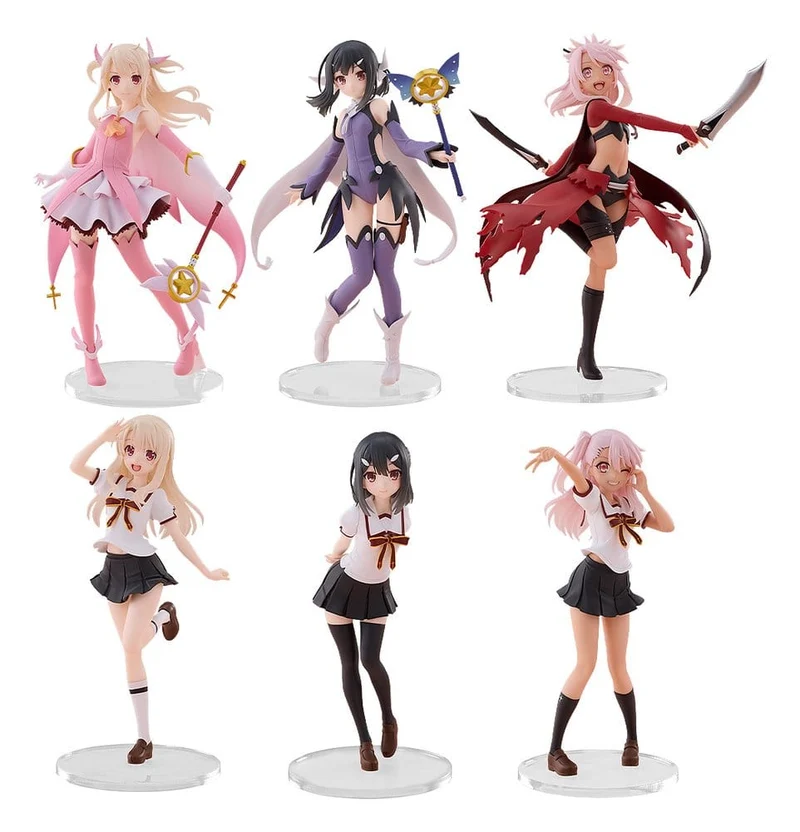 Fate/kaleid liner Prisma Illya CHILLfigg Miniatyrfigurer Blindbox Sortiment (6)