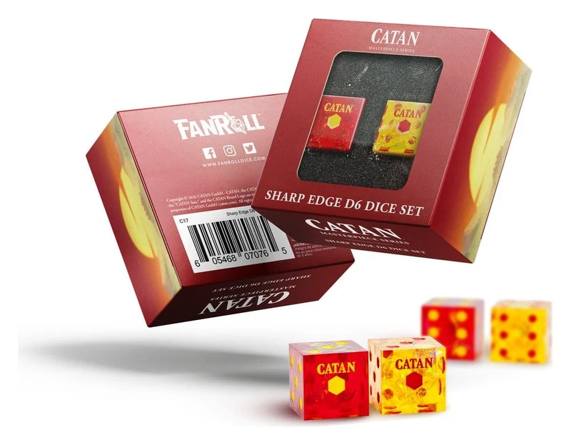 CATAN Tärningsset D6 med Vassa Kanter i Hartss