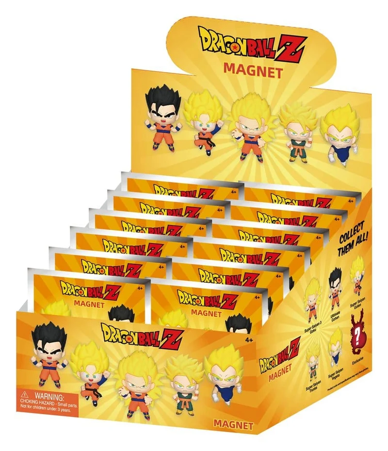 Dragonball Z 3D-skummagneter Serie 1, blindpåse display (12 stycken)
