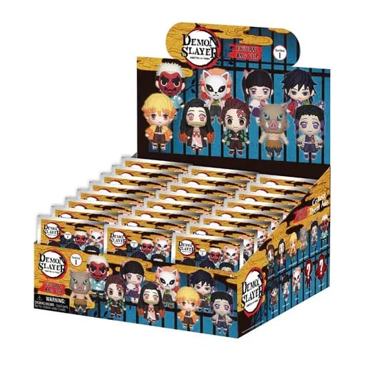 Demon Slayer: Kimetsu no Yaiba Display med 24 officiella PVC-påsklämma