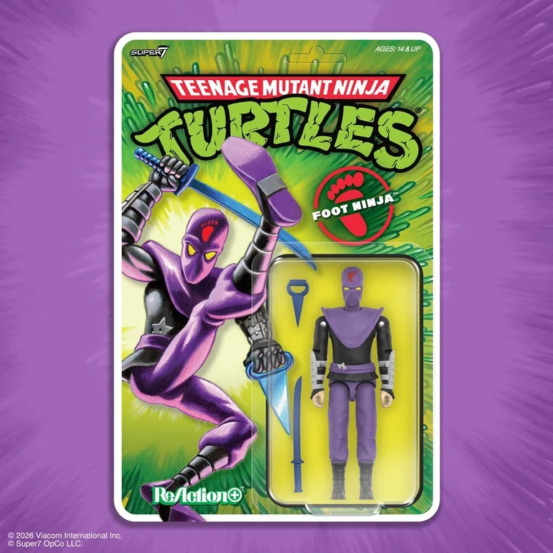 Teenage Mutant Ninja Turtles ReAction+ Actionfigur Våg 01 Fotninja
