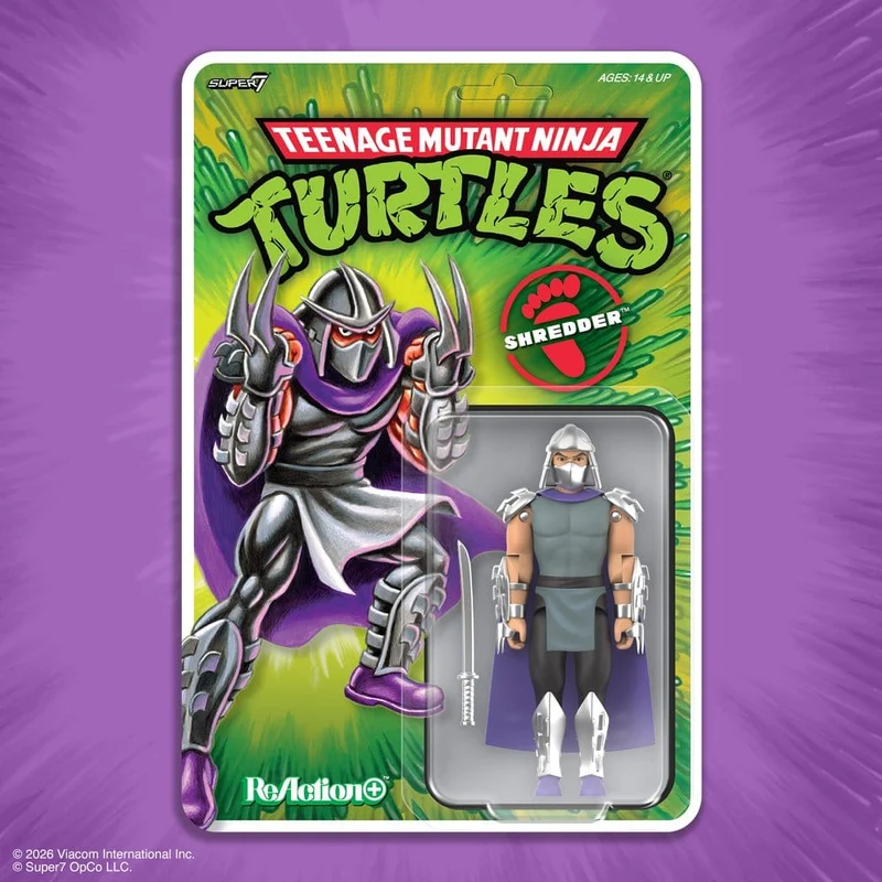 Teenage Mutant Ninja Turtles ReAction+ Actionfigur Våglängd 01 Shredder