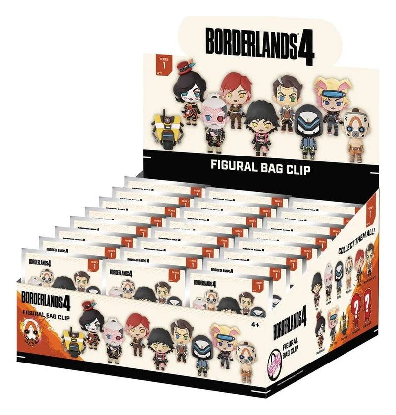 Borderlands 3D PVC Bag Clips Serie 1 Blindpåse Display (24 stycken)