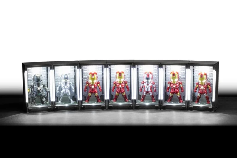 Marvel Mini Egg Mini-figurer Iron Man Hall of Armor Blindbox-sortiment (6) 8 cm