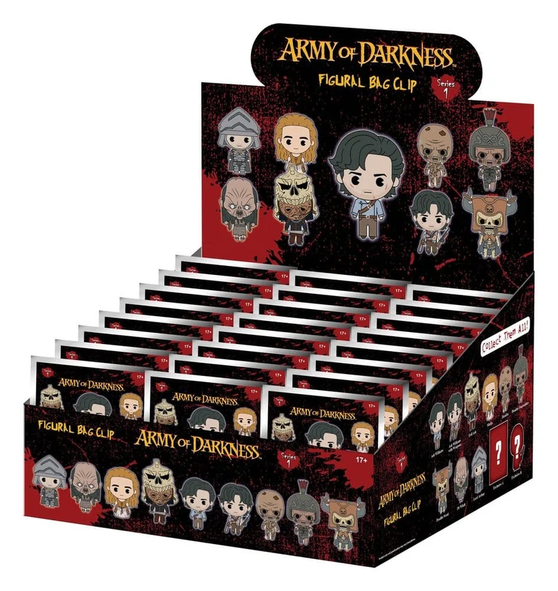 Army of Darkness Samlarclips i PVC 3D Serien 1 Blind Bag Display (24 stycken)
