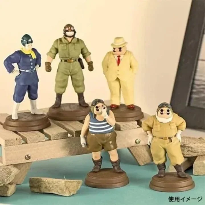Porco Rosso Mysterie Mini-figur Marco Oöppnad Box Display (6)