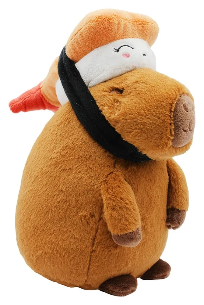 Capybara-gosedjur i sushi-design, cirka 23 cm
