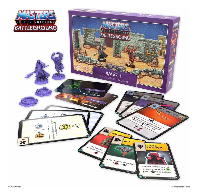 Masters of the Universe: Battleground Miniatyrspel Våg 1: Ondska Krigare Fraktion *Engelska Versionen*