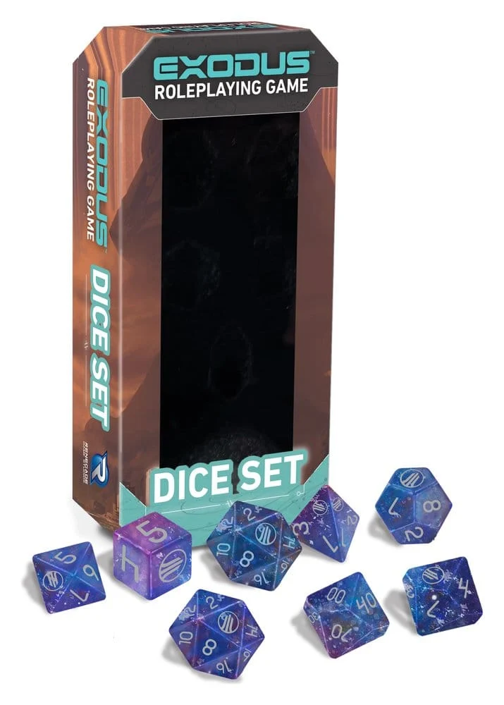 Exodus RPG-tärningsset med 8 delar