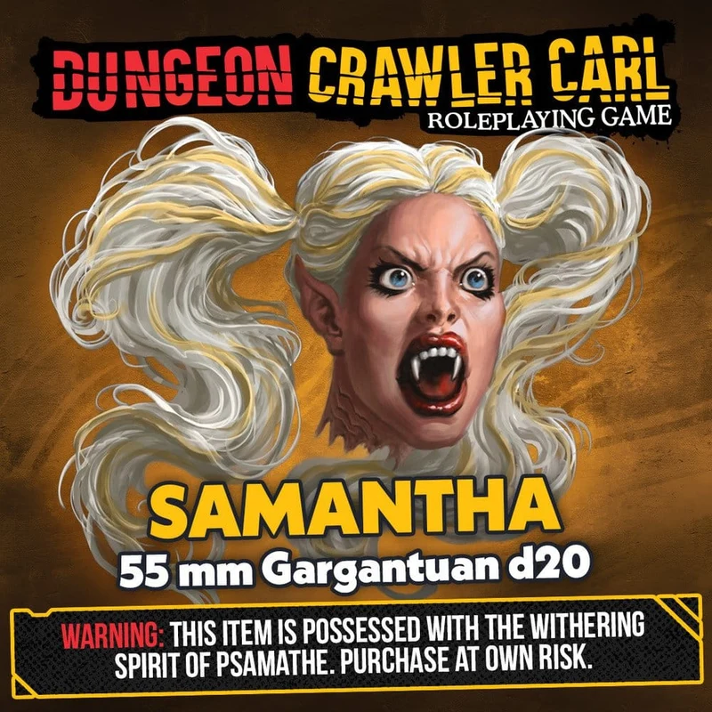 Dungeon Crawler Carl Tärning d20 Samantha 5,5 cm