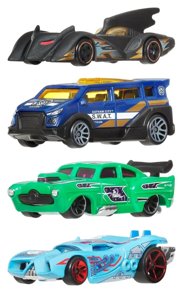 Batman Hot Wheels Silver Series Die-Cast Fordon 1/64 979T Sortiment (24)